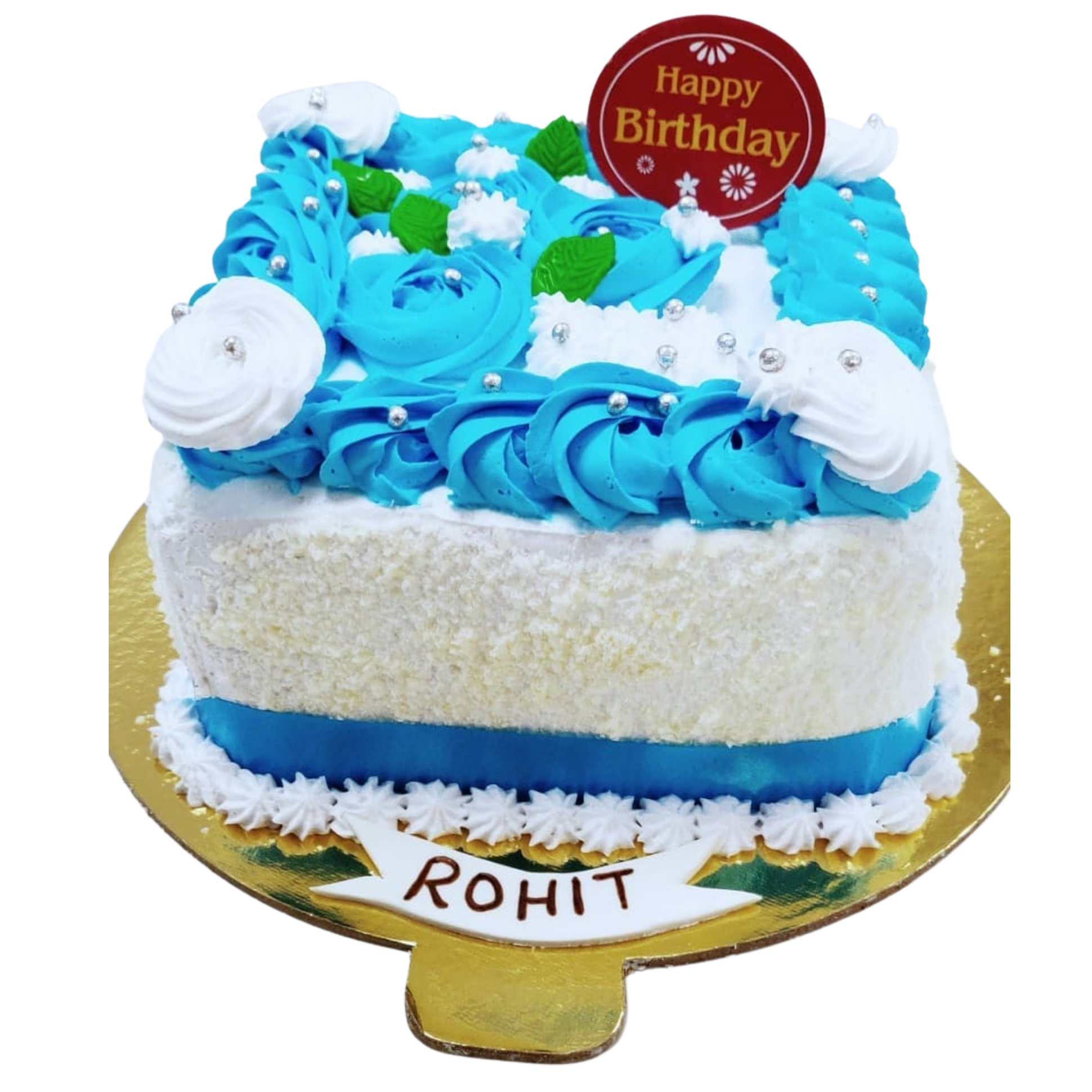 Blue floral Birthday Cake online delivery in Noida, Delhi, NCR,
                    Gurgaon